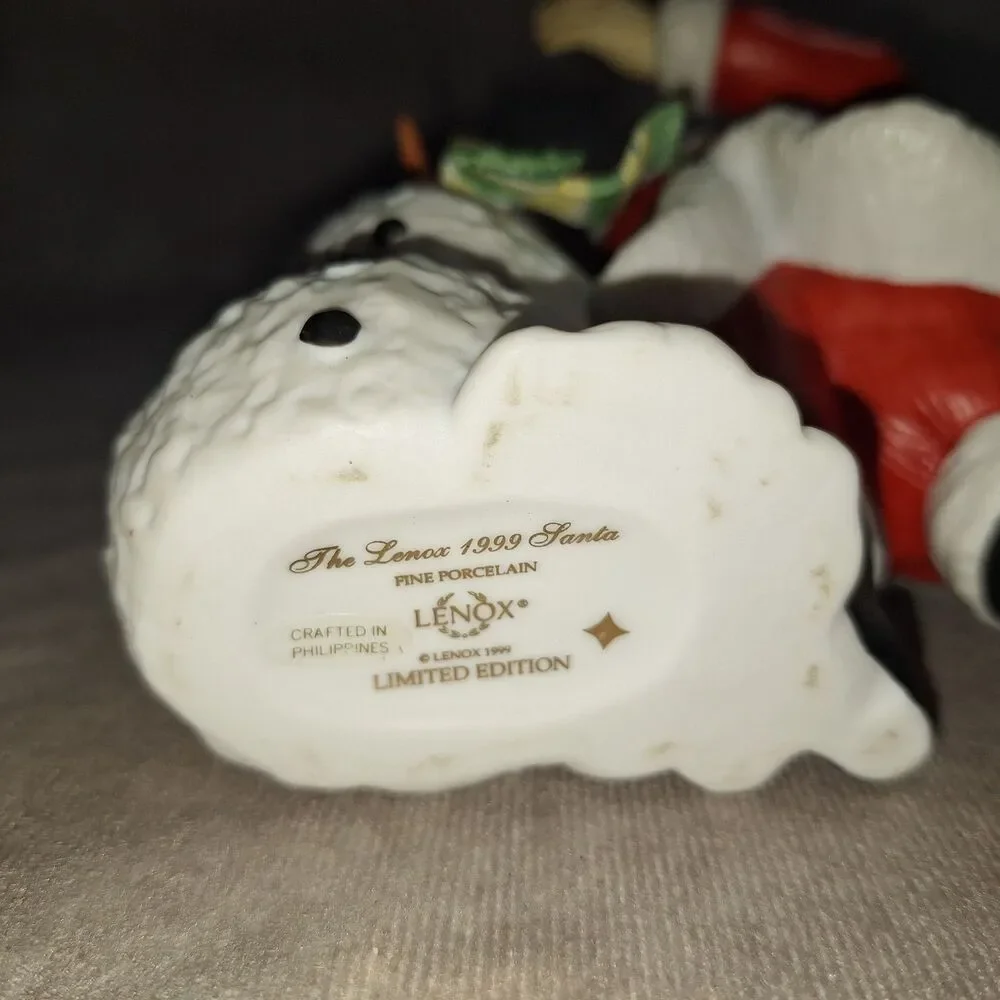 Lenox 1999 Christmas Santa & Snowman Collection Fine Porcelain Limited Edition
